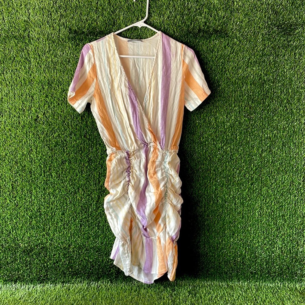 TART Spring Striped Dress Sz L
